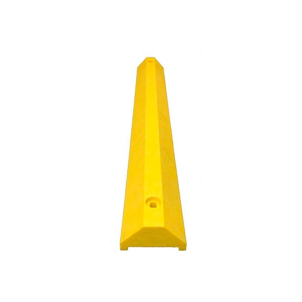 Ultra Parking Block w/Hardware, 3 1/4 in Height, 4 ft Length, Yellow